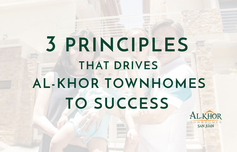 3 Principles that drives Al-Khor Townhomes to success